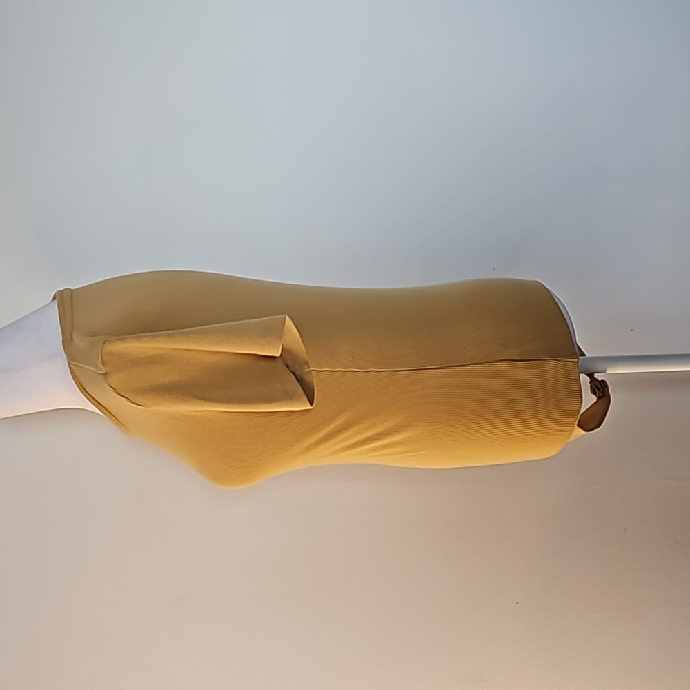 American Eagle Yellow Comfortable Bodysuit Size Medium - Picture 7 of 9